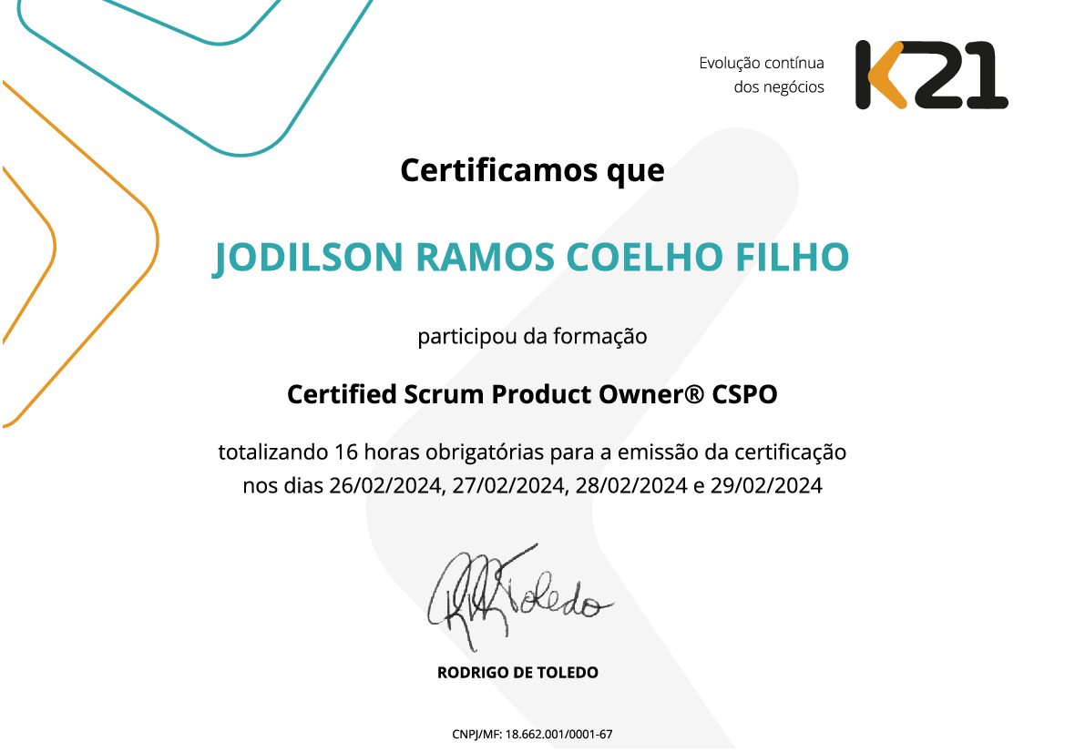 Certificado K21